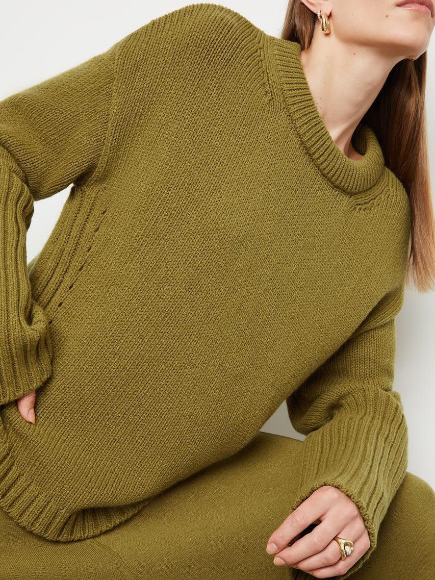 Lucienne – Set Maglia Lavorata & Gonna Lunga da Donna