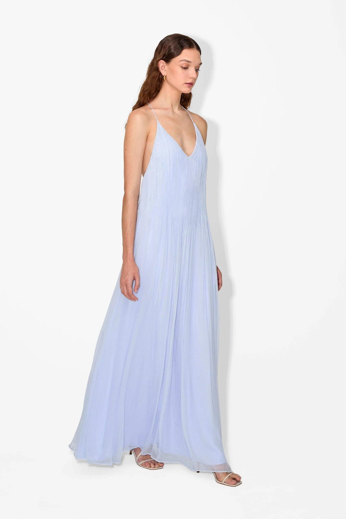Maddy – Abito Lungo da Donna con Dettagli Pintuck Romantici