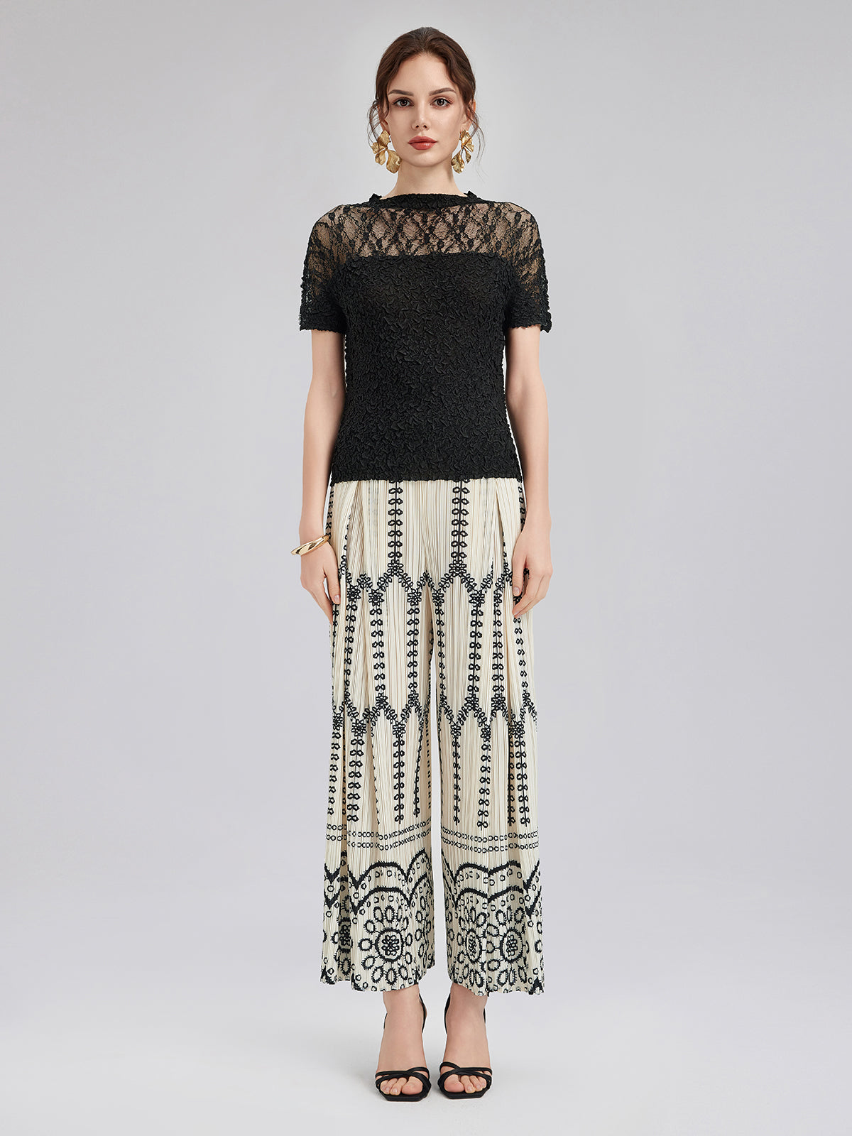 Lara – Completo Boho Plissé da Donna