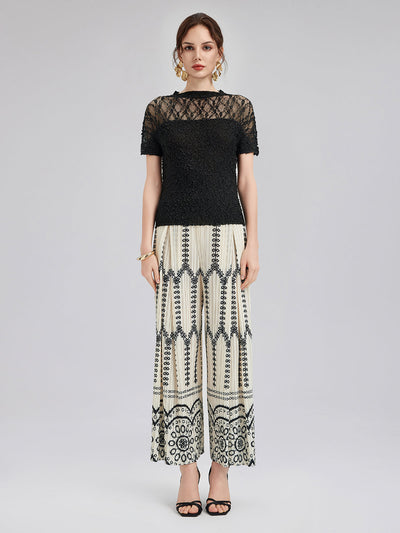 Lara – Completo Boho Plissé da Donna