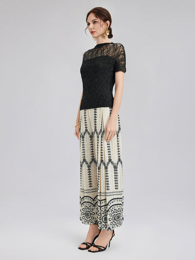 Lara – Completo Boho Plissé da Donna