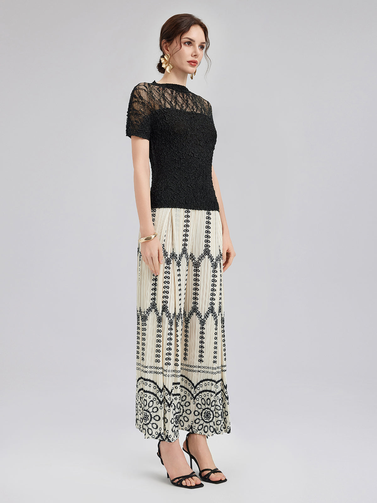 Lara – Completo Boho Plissé da Donna