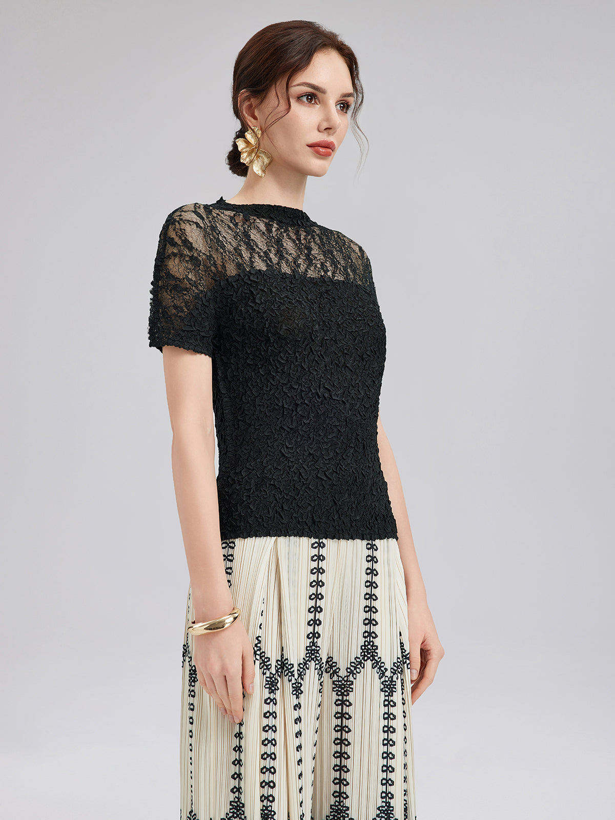 Lara – Completo Boho Plissé da Donna