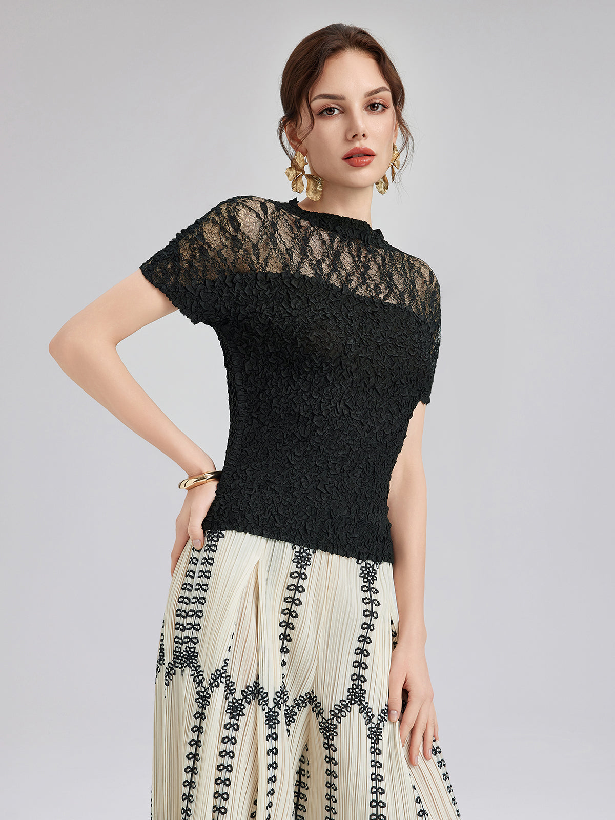 Lara – Completo Boho Plissé da Donna