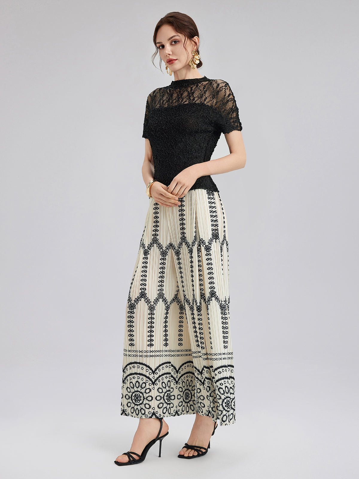 Lara – Completo Boho Plissé da Donna