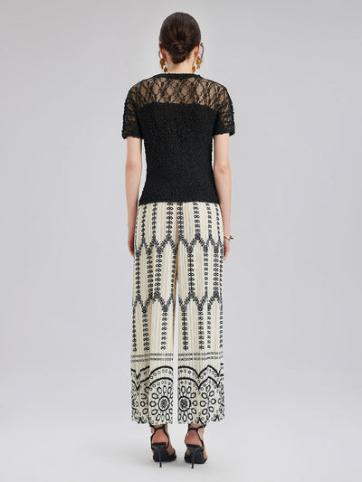 Lara – Completo Boho Plissé da Donna