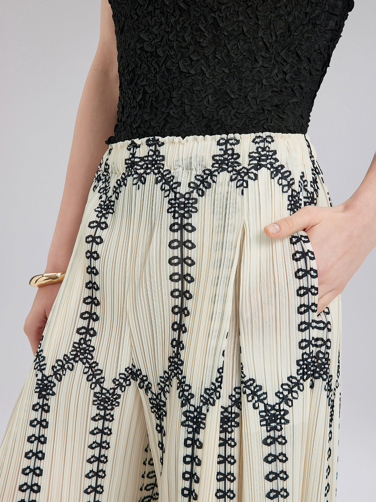 Lara – Completo Boho Plissé da Donna