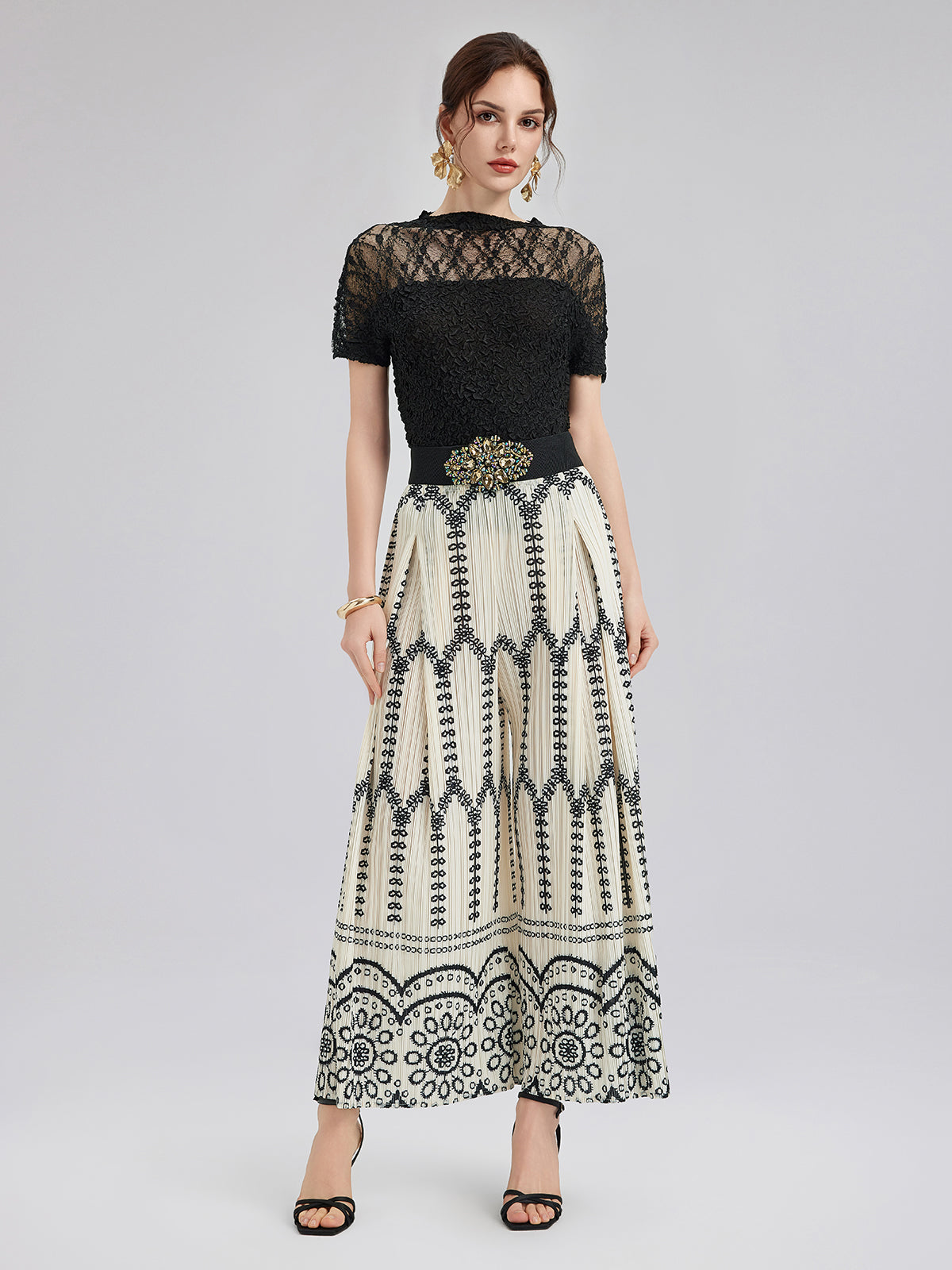 Lara – Completo Boho Plissé da Donna