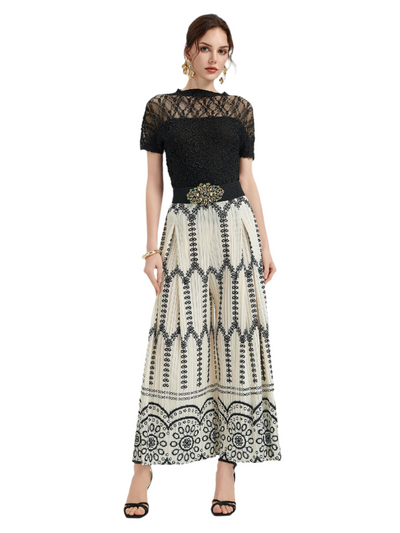 Lara – Completo Boho Plissé da Donna