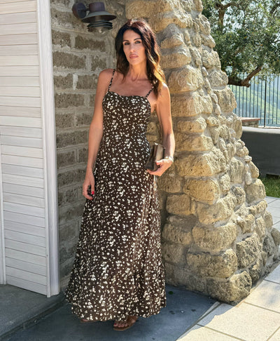 Julia – Abito Estivo da Donna con Corsetto e Fantasia Floreale