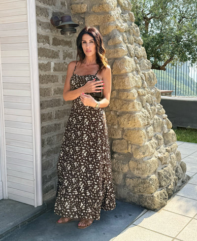 Julia – Abito Estivo da Donna con Corsetto e Fantasia Floreale