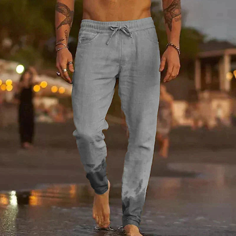 Pantaloni Leggeri Uomo in Lino