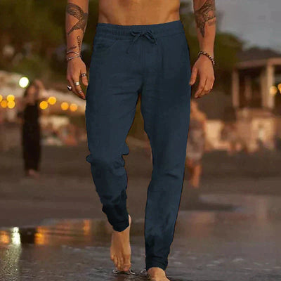 Pantaloni Leggeri Uomo in Lino