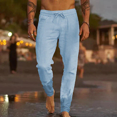 Pantaloni Leggeri Uomo in Lino