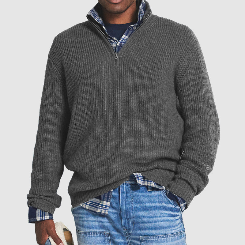 Maglione Uomo in Maglia a Coste