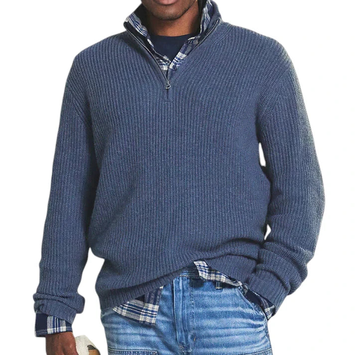 Maglione Uomo in Maglia a Coste
