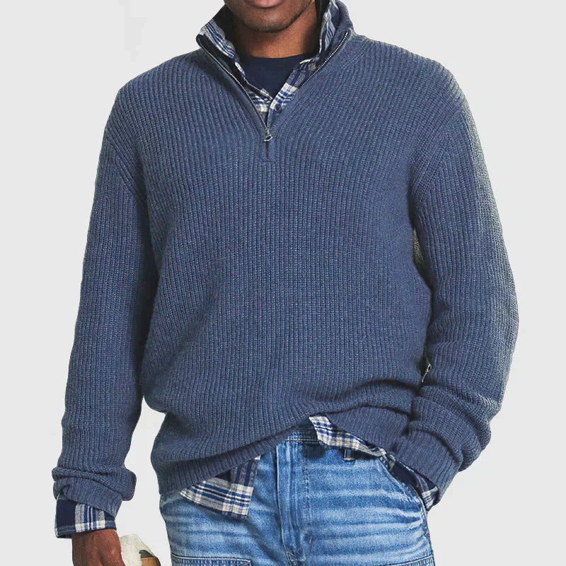 Maglione Uomo in Maglia a Coste