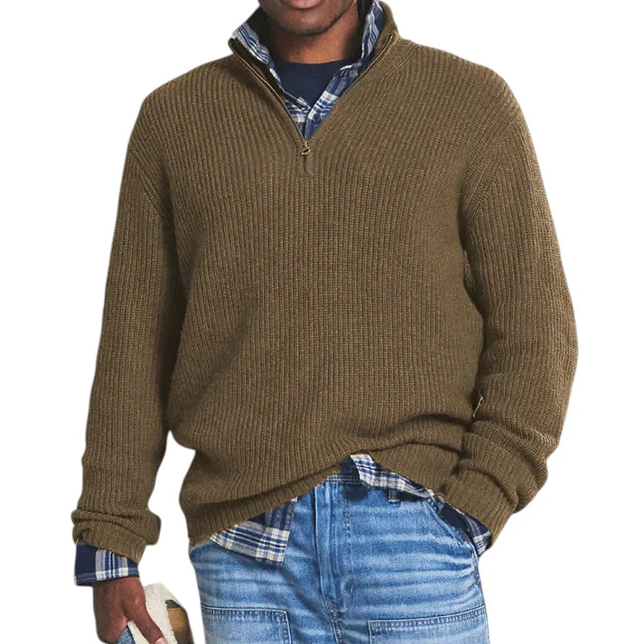 Maglione Uomo in Maglia a Coste