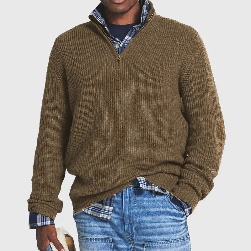 Maglione Uomo in Maglia a Coste