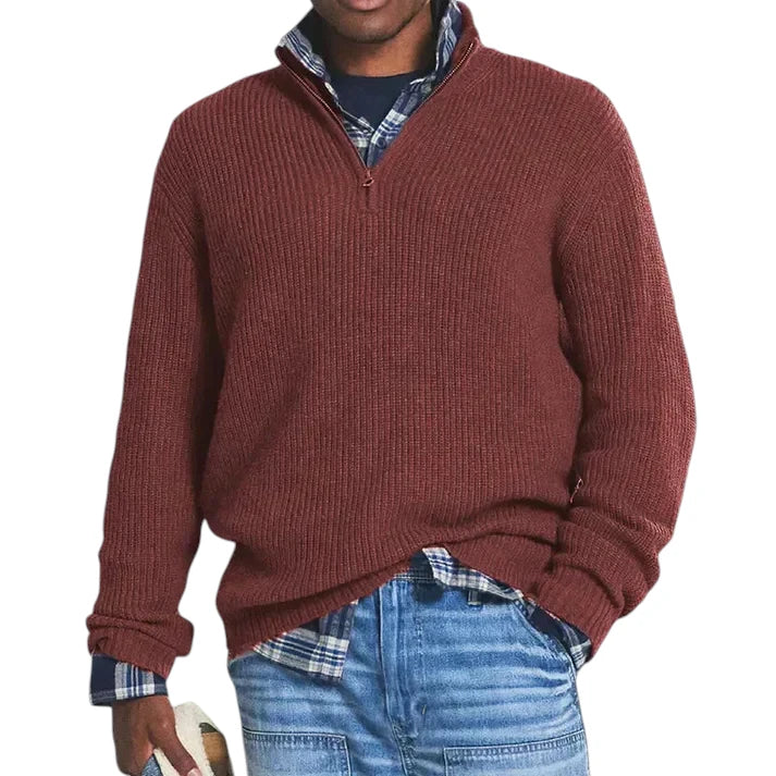 Maglione Uomo in Maglia a Coste
