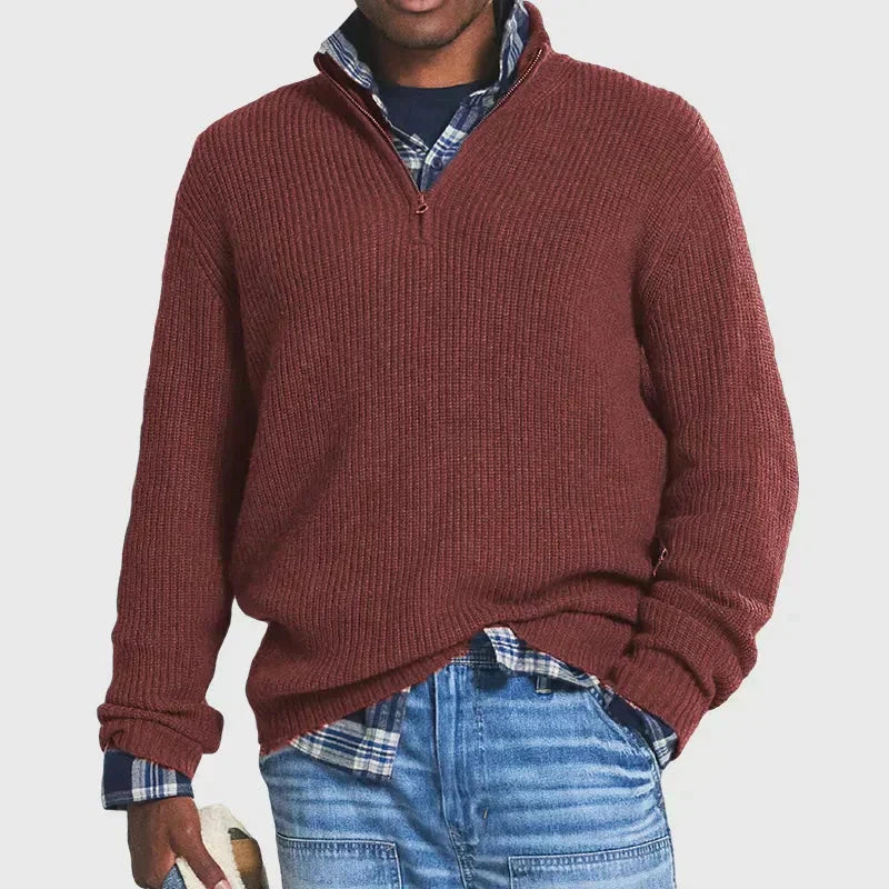 Maglione Uomo in Maglia a Coste