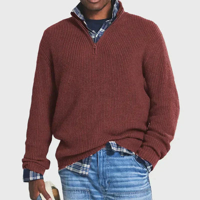 Maglione Uomo in Maglia a Coste