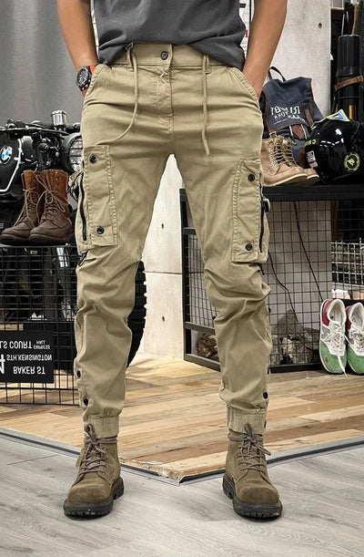 Pantaloni Cargo Elasticizzati con Elastan Uomo