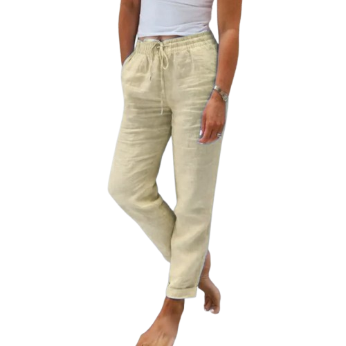 Confortevoli Pantaloni in Lino Donna