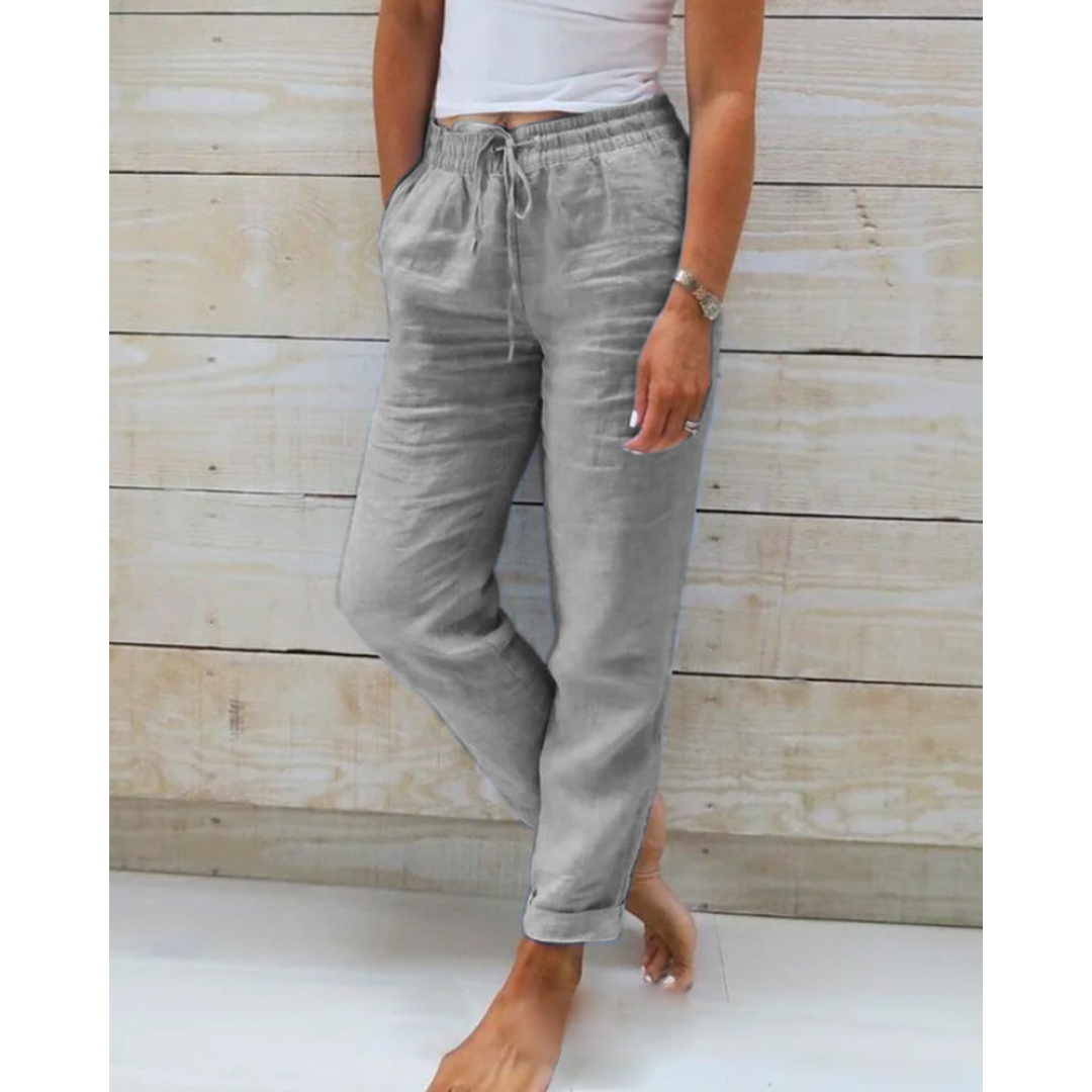Confortevoli Pantaloni in Lino Donna