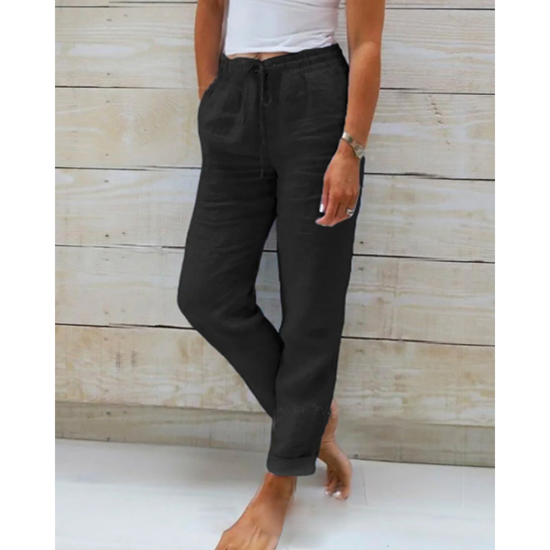 Confortevoli Pantaloni in Lino Donna