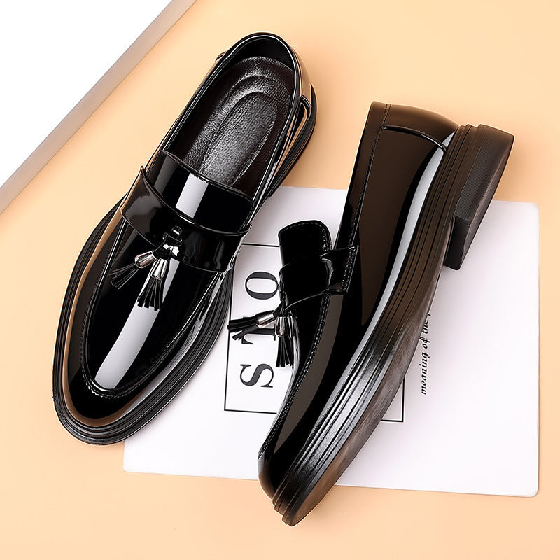 Scarpe Uomo in Pelle Nera con Suola Morbida