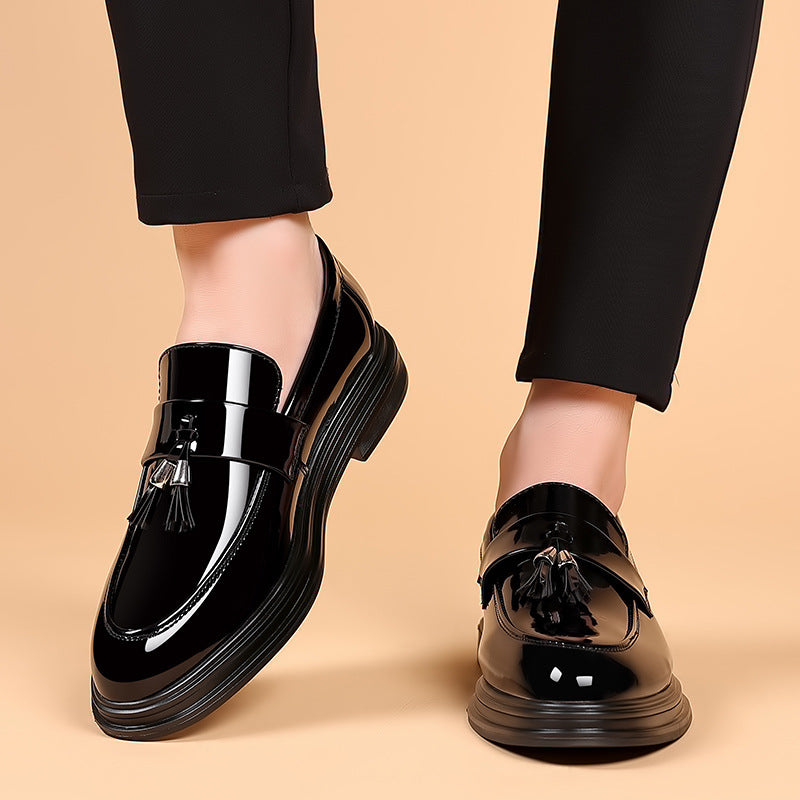 Scarpe Uomo in Pelle Nera con Suola Morbida
