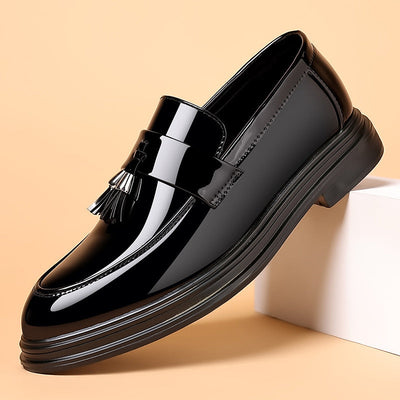 Scarpe Uomo in Pelle Nera con Suola Morbida
