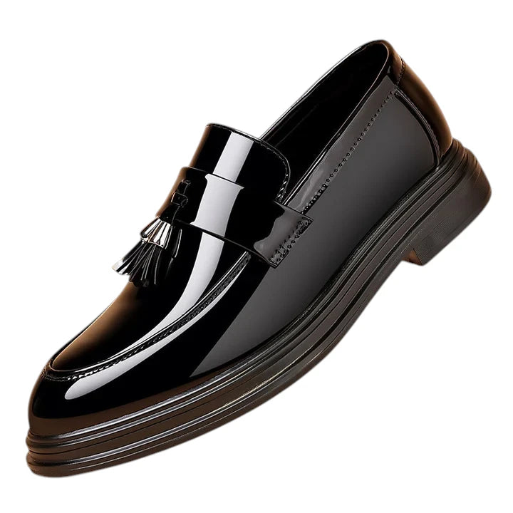 Scarpe Uomo in Pelle Nera con Suola Morbida