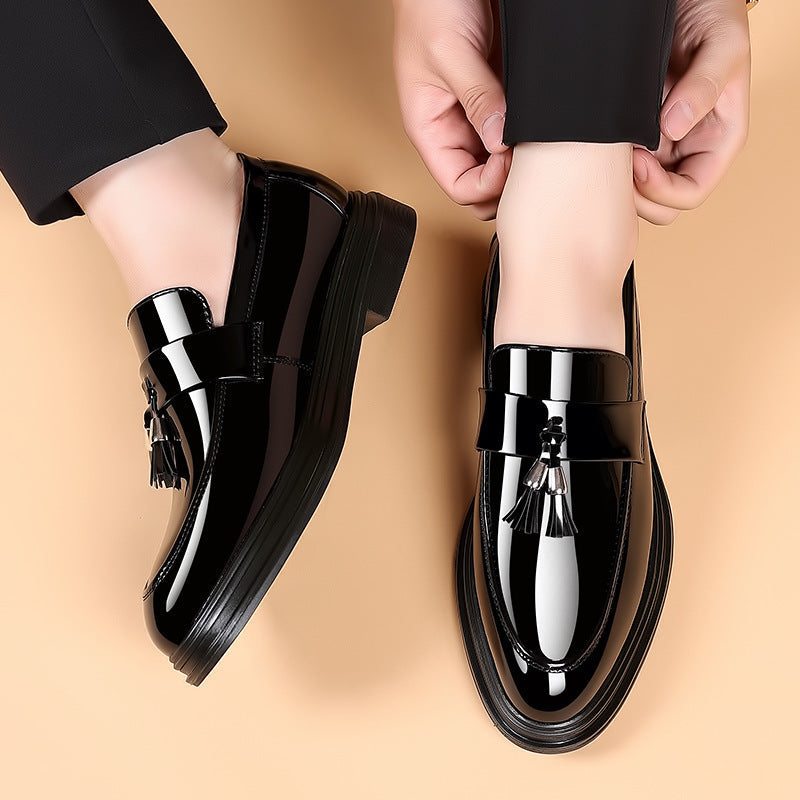 Scarpe Uomo in Pelle Nera con Suola Morbida