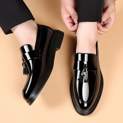Scarpe Uomo in Pelle Nera con Suola Morbida