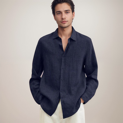 Camicia Uomo in Lino Traspirante
