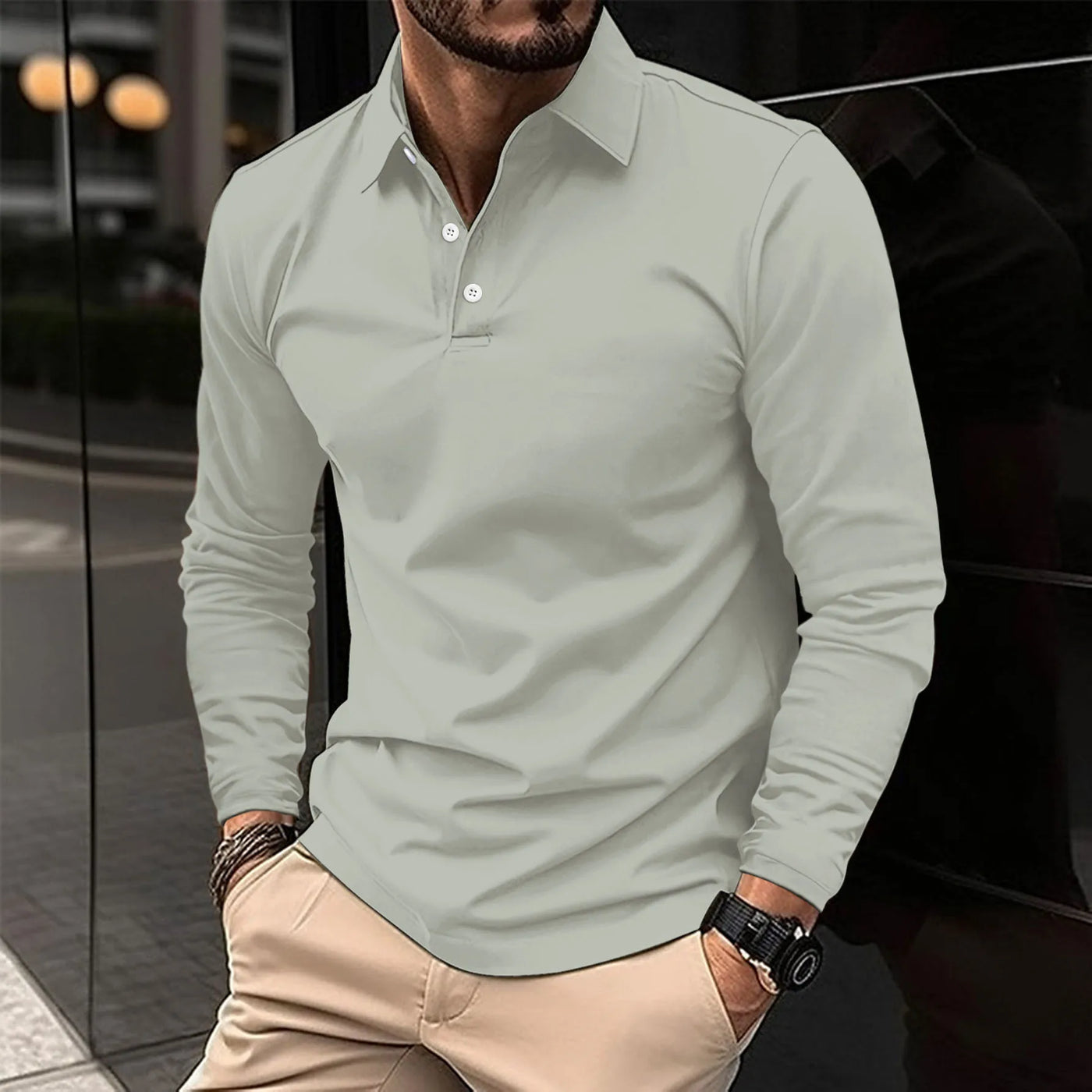 Polo in Cotone Mist Uomo