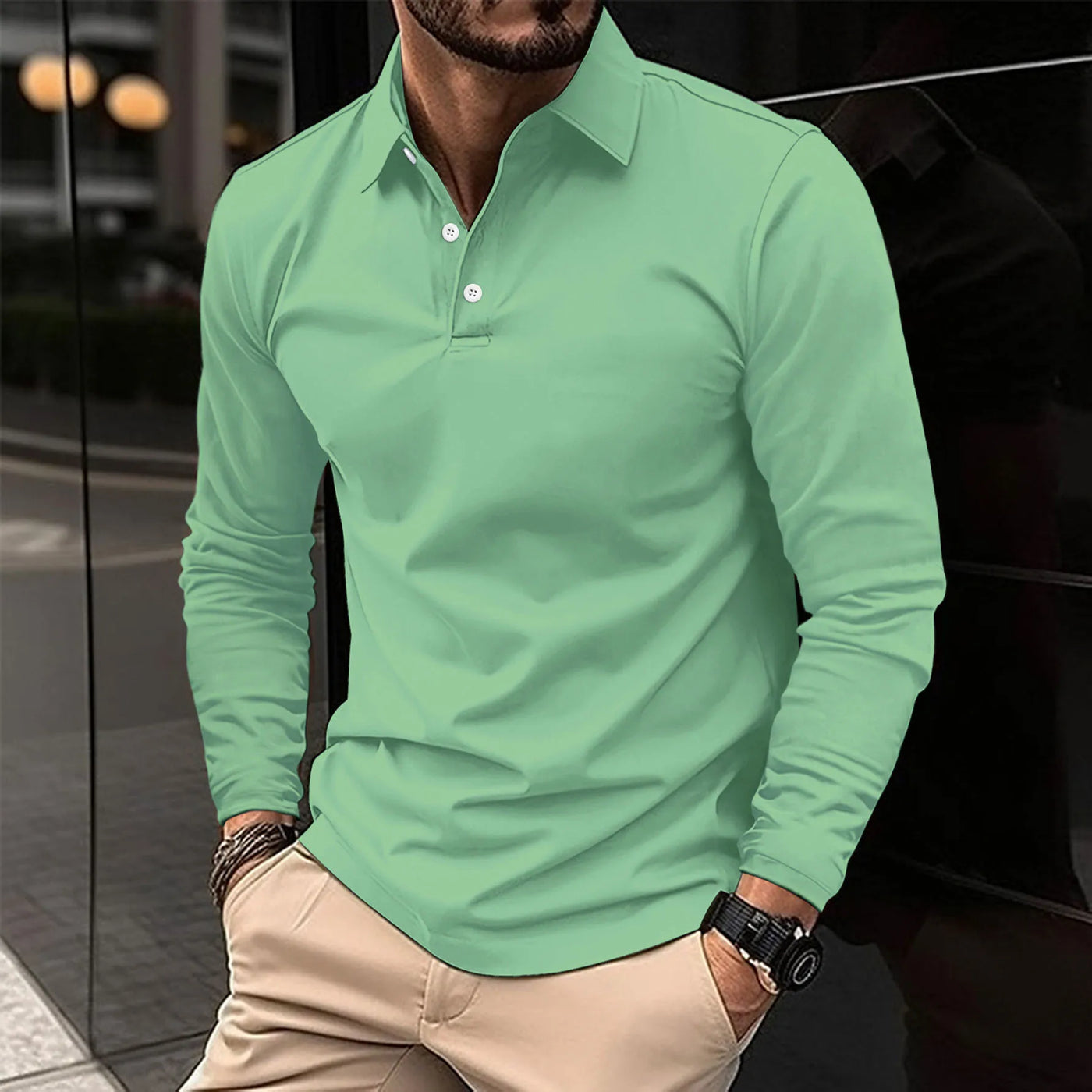 Polo in Cotone Mist Uomo