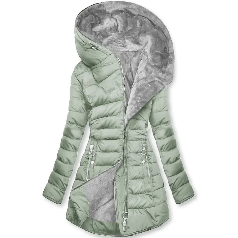 Cappotto Foderato in Pelliccia Donna