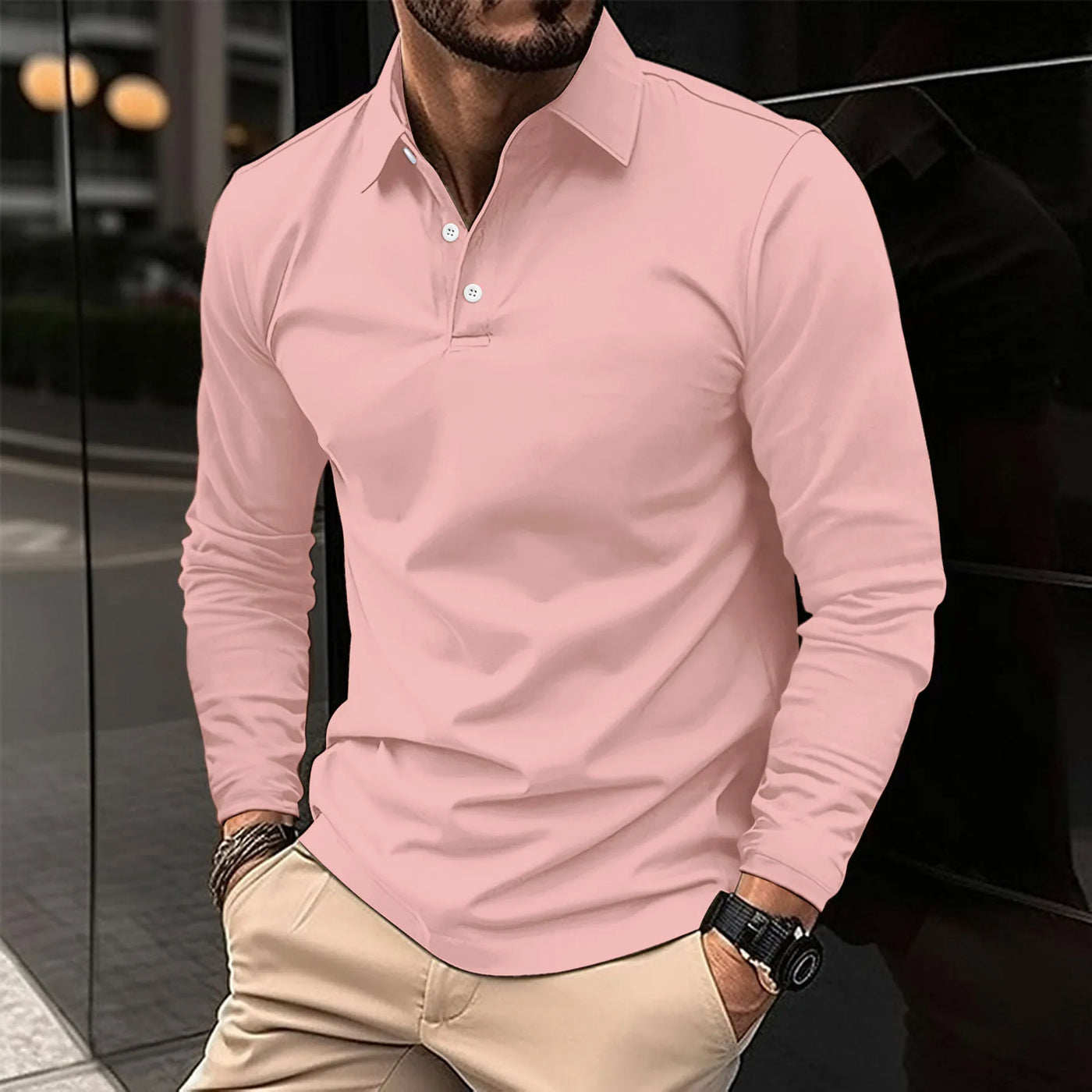 Polo in Cotone Mist Uomo