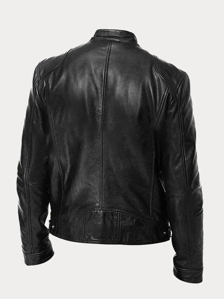 Giacca in Pelle Casual Uomo