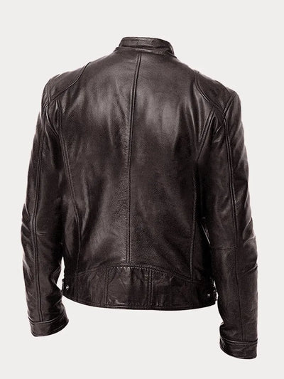 Giacca in Pelle Casual Uomo