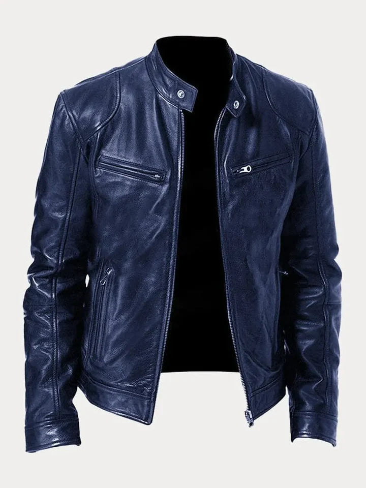 Giacca in Pelle Casual Uomo