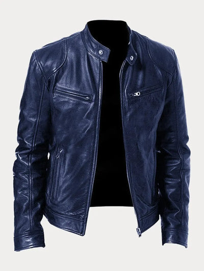 Giacca in Pelle Casual Uomo
