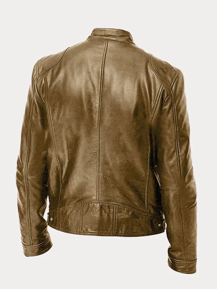 Giacca in Pelle Casual Uomo