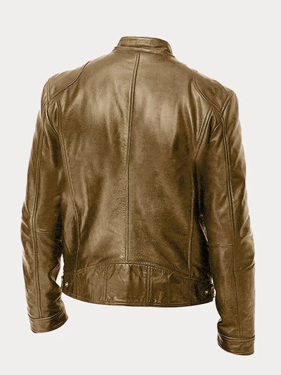 Giacca in Pelle Casual Uomo