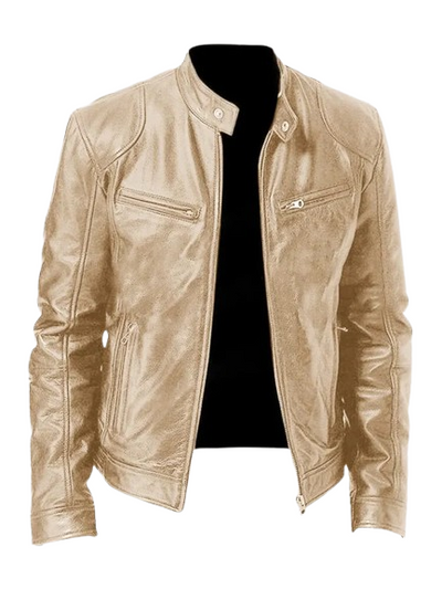 Giacca in Pelle Casual Uomo
