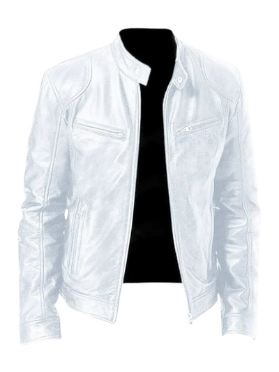 Giacca in Pelle Casual Uomo