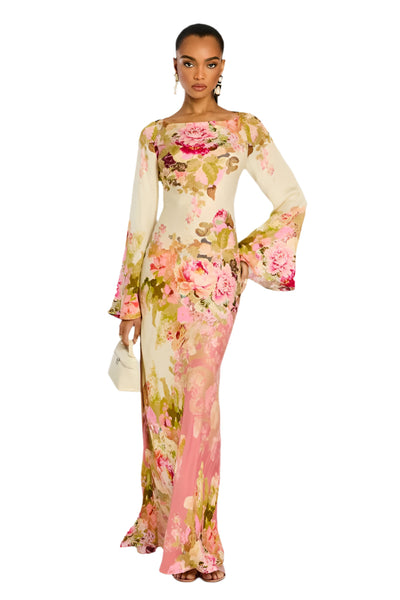 Darlene – Abito Lungo Donna Stile Boho con Fantasie Floreali